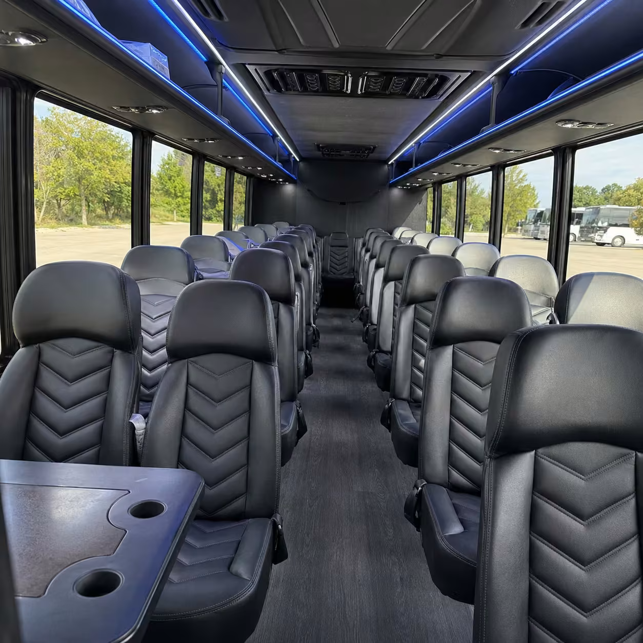 15 35 passenger minibus interior