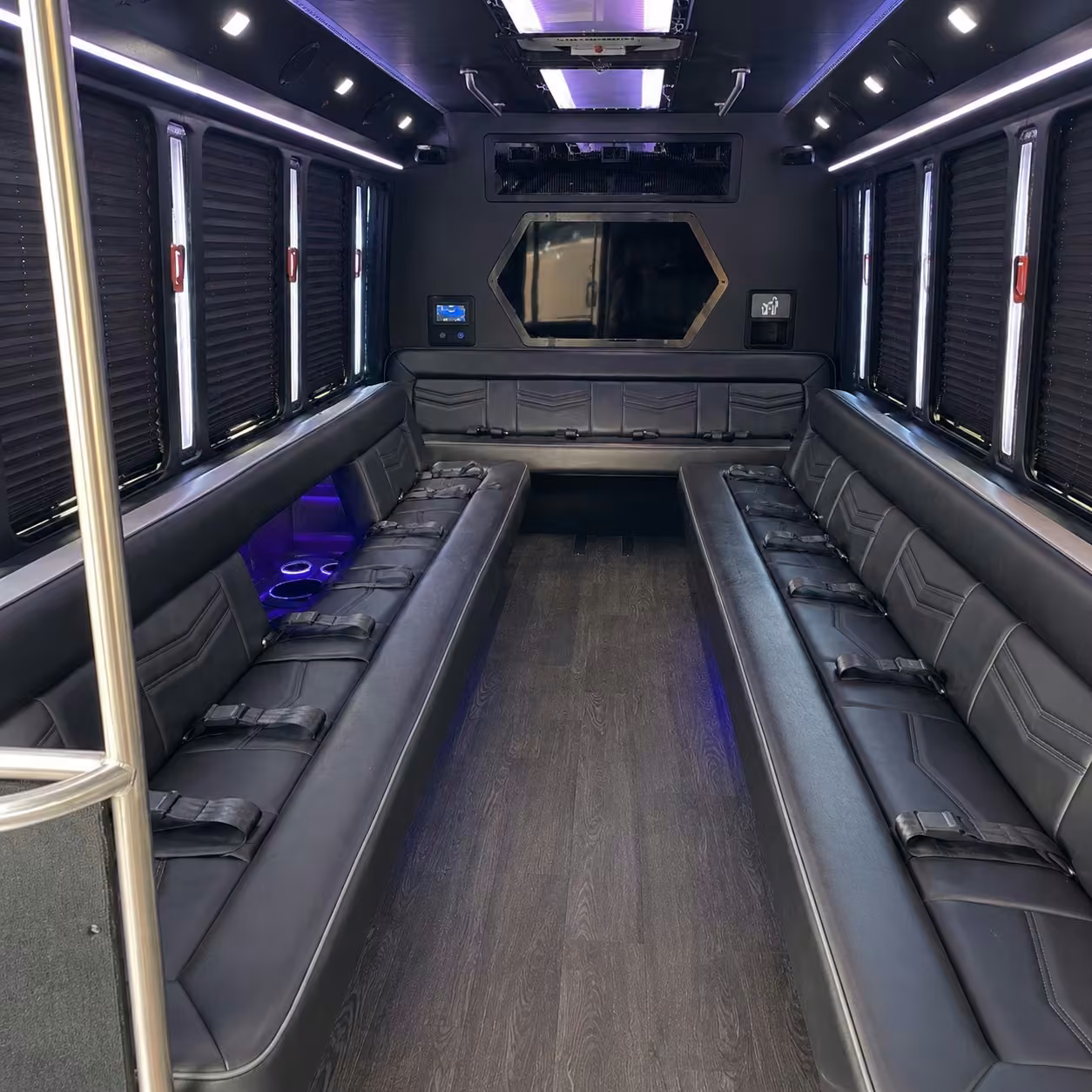 columbus party bus interior